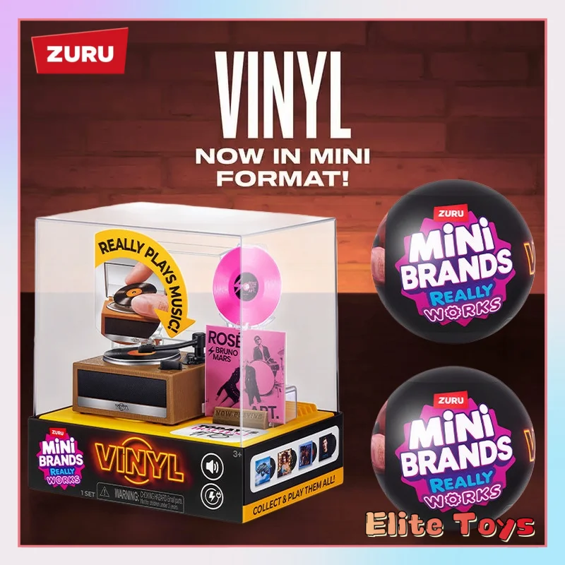 Zuru Mini Brands Mini Vinyl Record Player Blind Box Micro Scale Model Authentic Collectible Retro Toy Home Display Adult Hobby
Zuru Mini Brands Mini Vinyl Record Player Blind Box Micro Scale Model Authentic Collectible Retro Toy Home Display Adult Hobby