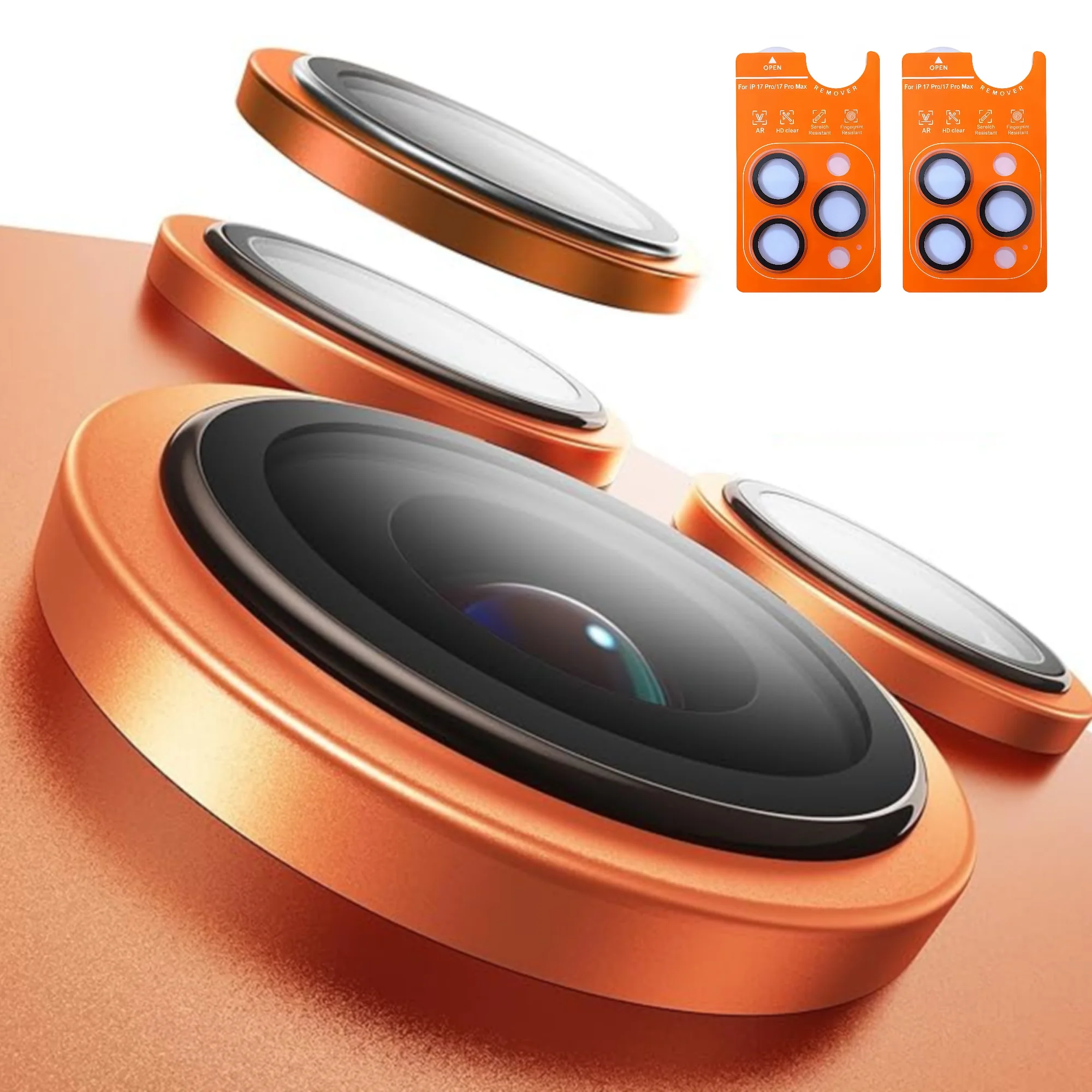 2Pcs For Apple iPhone 17 Pro Max AR Anti-Fog Original Color Rear Camera Tempered Glass Protective Film Silvery Orange Grey Blue
2Pcs For Apple iPhone 17 Pro Max AR Anti-Fog Original Color Rear Camera Tempered Glass Protective Film Silvery Orange Grey Blue