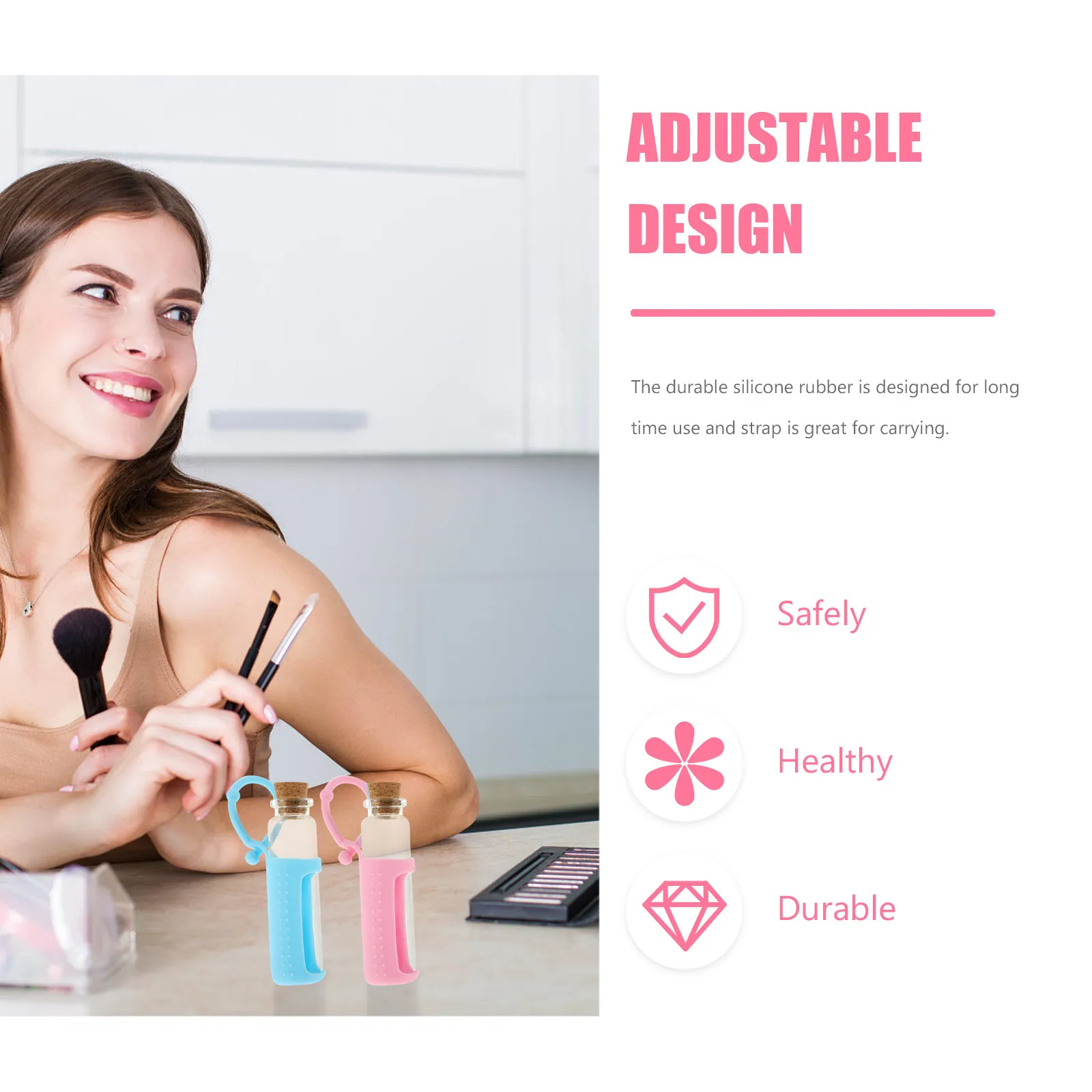 6Pcs Essential Oil Bottle Protector Silicone Sleeve Adjustable Strap Carrying Case Roll on Bottle Cover Protective Holder
6Pcs Essential Oil Bottle Protector Silicone Sleeve Adjustable Strap Carrying Case Roll on Bottle Cover Protective Holder