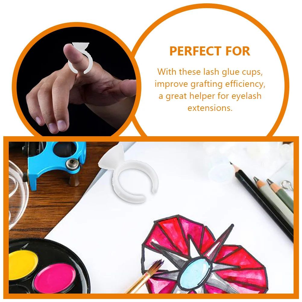 200Pcs Eyelash Glue Cups Portable Lash Extension Organizer Plastic Rings Multi Use Beauty Supplies Plastic Rings
200Pcs Eyelash Glue Cups Portable Lash Extension Organizer Plastic Rings Multi Use Beauty Supplies Plastic Rings