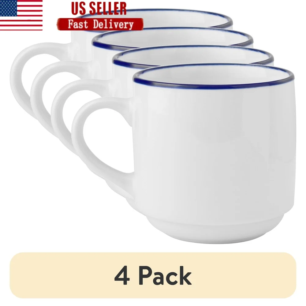 4 Pack 11oz Stoneware Mug Durable Dishwasher Microwave Safe Ideal Coffee Tea Family Gatherings Home Use
4 Pack 11oz Stoneware Mug Durable Dishwasher Microwave Safe Ideal Coffee Tea Family Gatherings Home Use