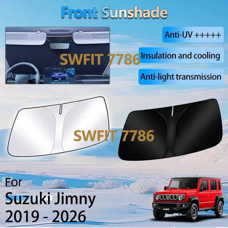 Переднее солнцезащитное окно для Suzuki Jimny JB74 JB64 2019-2026 2024 2023, аксессуары, теплоизоляционная солнцезащитная часть лобового стекла автомобиля
Переднее солнцезащитное окно для Suzuki Jimny JB74 JB64 2019-2026 2024 2023, аксессуары, теплоизоляционная солнцезащитная часть лобового стекла автомобиля