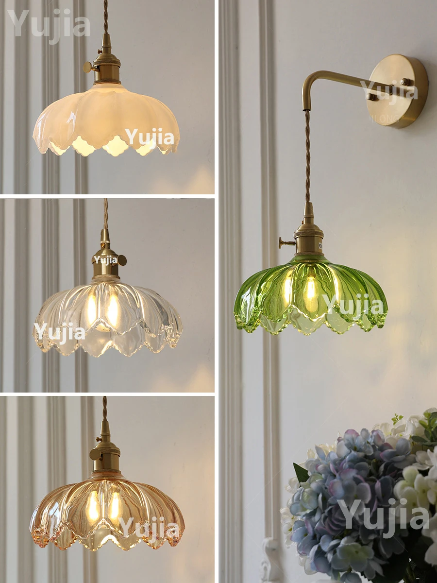 Vintage Glass Wall Sconce with 4 Colors (White Amber Green Clear) Hardwired Adjustable Hanging Cord Wall Lights Lamp for Bedroom
Vintage Glass Wall Sconce with 4 Colors (White Amber Green Clear) Hardwired Adjustable Hanging Cord Wall Lights Lamp for Bedroom