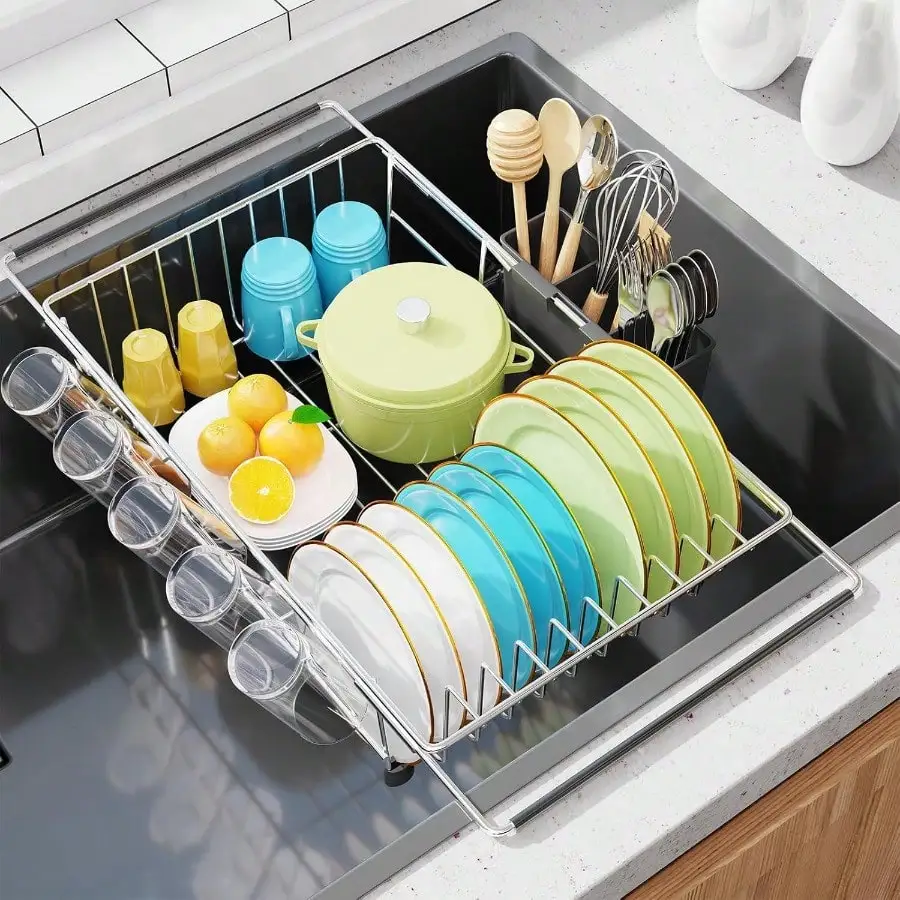 Counter Inside Sink, Over The Sink With Utensil Holder
Counter Inside Sink, Over The Sink With Utensil Holder