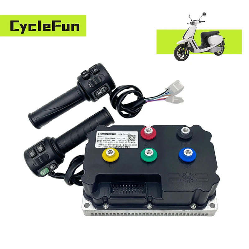 FarDriver ND84530 84V Peak 100V DC 330A BLDC Sine Wave Far Driver Controller With T08 Throttle for Electric Motorcycle E-Scooter
FarDriver ND84530 84V Peak 100V DC 330A BLDC Sine Wave Far Driver Controller With T08 Throttle for Electric Motorcycle E-Scooter