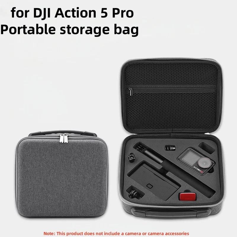 Portable Case Shoulder Handbag Spare Parts Suit Bag PU Waterproof Shockproof Box for DJI Action 5 Pro / Action 3 4 Camera 
Portable Case Shoulder Handbag Spare Parts Suit Bag PU Waterproof Shockproof Box for DJI Action 5 Pro / Action 3 4 Camera