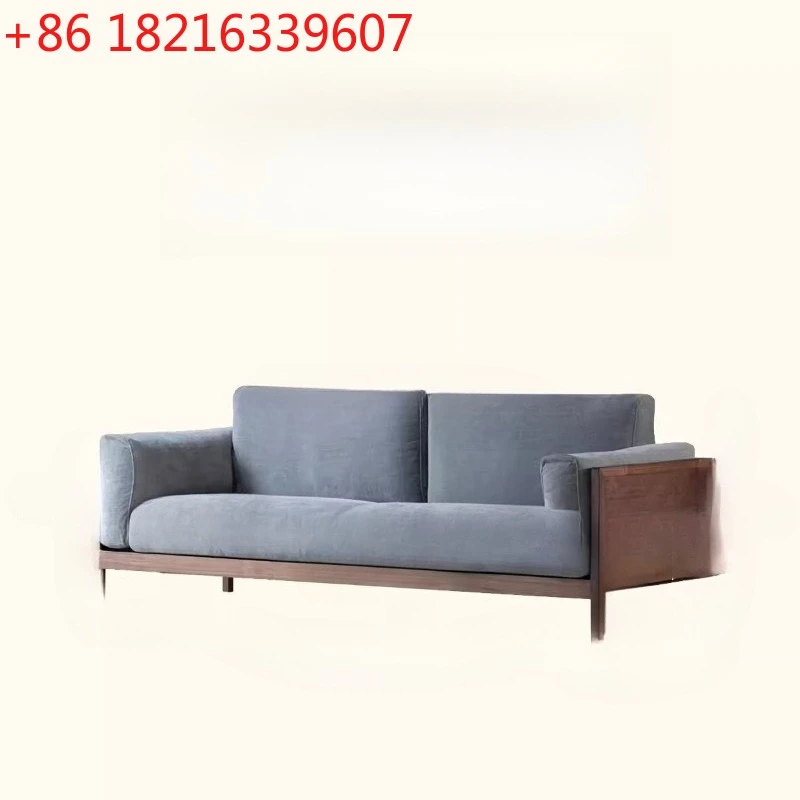 Black walnut solid wood sofa small apartment fabric winter and summer dual-purpose living room log wind furniture
Black walnut solid wood sofa small apartment fabric winter and summer dual-purpose living room log wind furniture