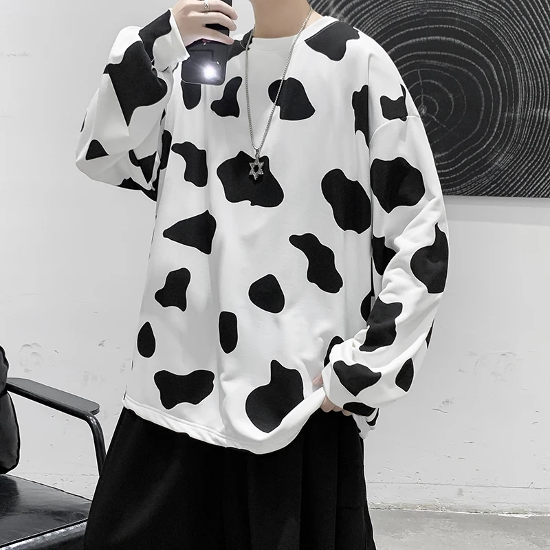 NEW Men Hip Hop Casual Sweatshirts Women O-neck Fashion Streetwear Hoodie Harajuku Autumn Cow Spot Print Hoodie Clothes
NEW Men Hip Hop Casual Sweatshirts Women O-neck Fashion Streetwear Hoodie Harajuku Autumn Cow Spot Print Hoodie Clothes