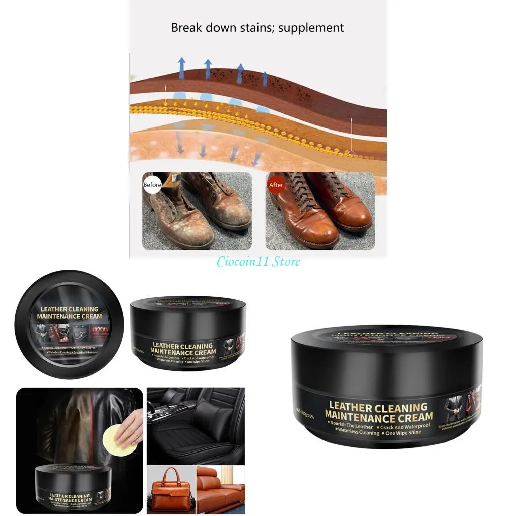 Y1UB Upgrades Leather Cleaning Cream Leather Care Paste for Home & Car Interior Care
Y1UB Upgrades Leather Cleaning Cream Leather Care Paste for Home & Car Interior Care