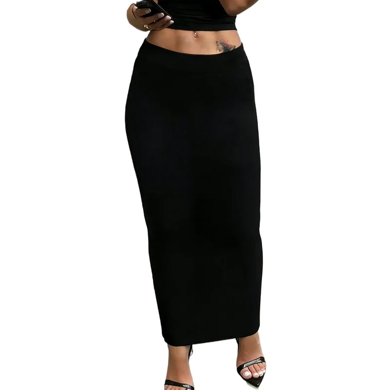 2026 New Women's Midi Skirt Regular Fit Solid Color Elastic Waist Casual Office Slimming Skirt
2026 New Women's Midi Skirt Regular Fit Solid Color Elastic Waist Casual Office Slimming Skirt
