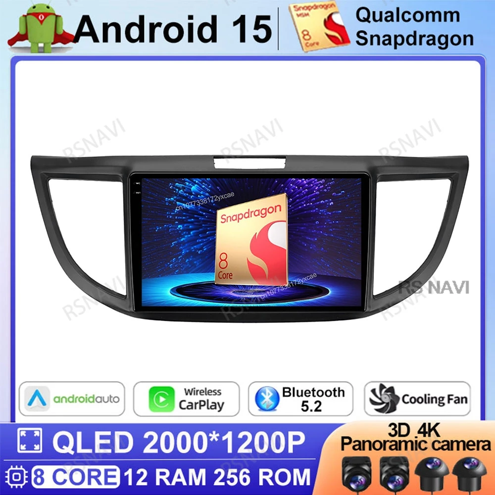 Android 15 Car Radio For Honda CRV CR-V 4 RM RE 2012-2015 DVD Qualcomm Autoradio Wireless Carplay Auto 4G LTE Navigation DSP GPS
Android 15 Car Radio For Honda CRV CR-V 4 RM RE 2012-2015 DVD Qualcomm Autoradio Wireless Carplay Auto 4G LTE Navigation DSP GPS