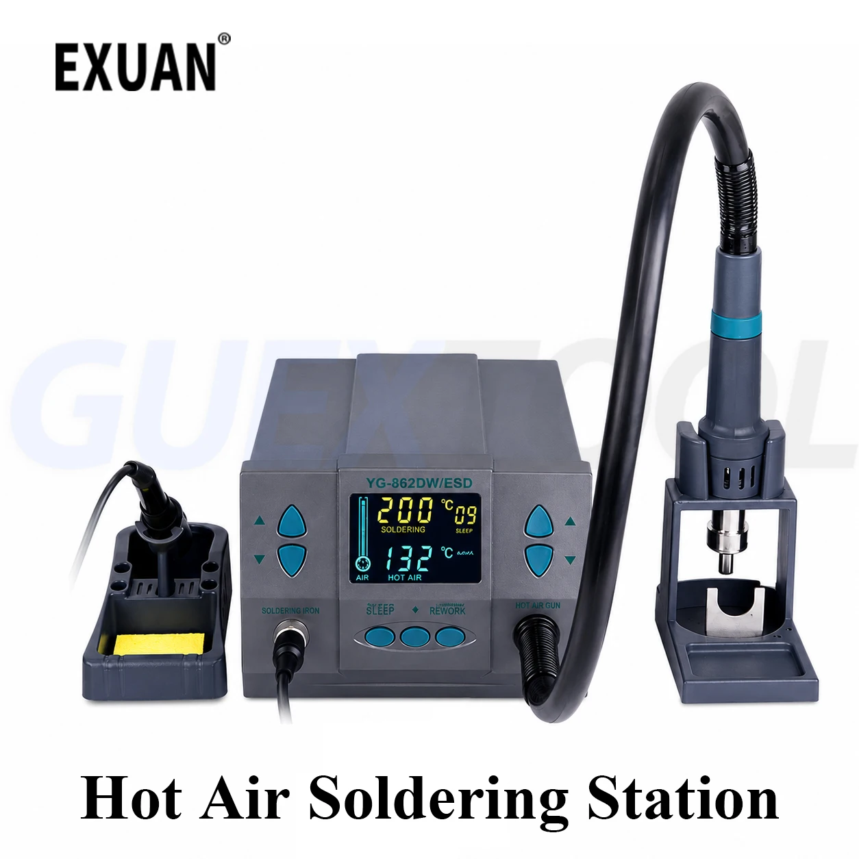 Industrial Grade Hot Air Gun 1000W High-power Mobile PhoneComputer Circuit Board Maintenance Soldering Hot Air Gun
Industrial Grade Hot Air Gun 1000W High-power Mobile PhoneComputer Circuit Board Maintenance Soldering Hot Air Gun