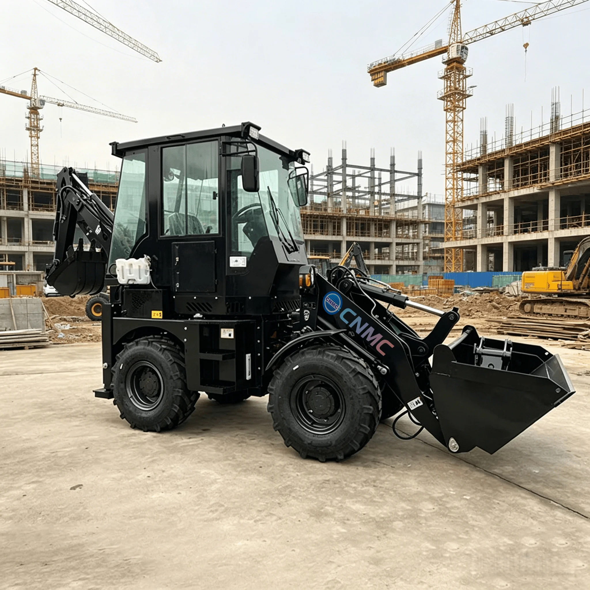 CNMC Backhoe Loader 3.5 Ton Multifunctional 4x4 Wheel Excavator Loader Digger Two-End Operation EPA CE Certified Garden Farm Use
CNMC Backhoe Loader 3.5 Ton Multifunctional 4x4 Wheel Excavator Loader Digger Two-End Operation EPA CE Certified Garden Farm Use