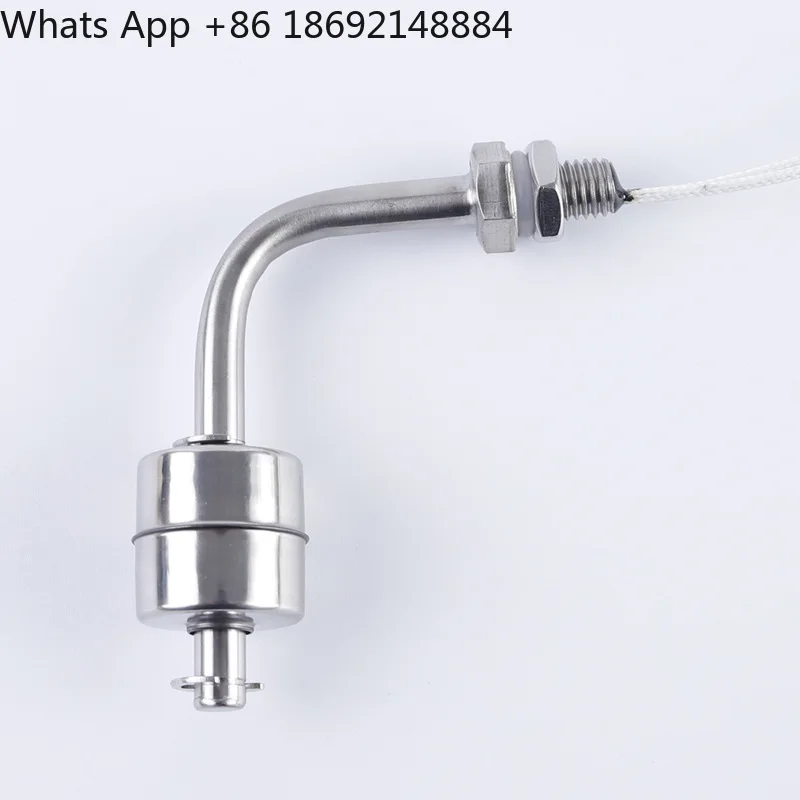 Side-mounted curved rod float controller, adjustable liquid level sensor stainless steel 304/316 small float switch
Side-mounted curved rod float controller, adjustable liquid level sensor stainless steel 304/316 small float switch