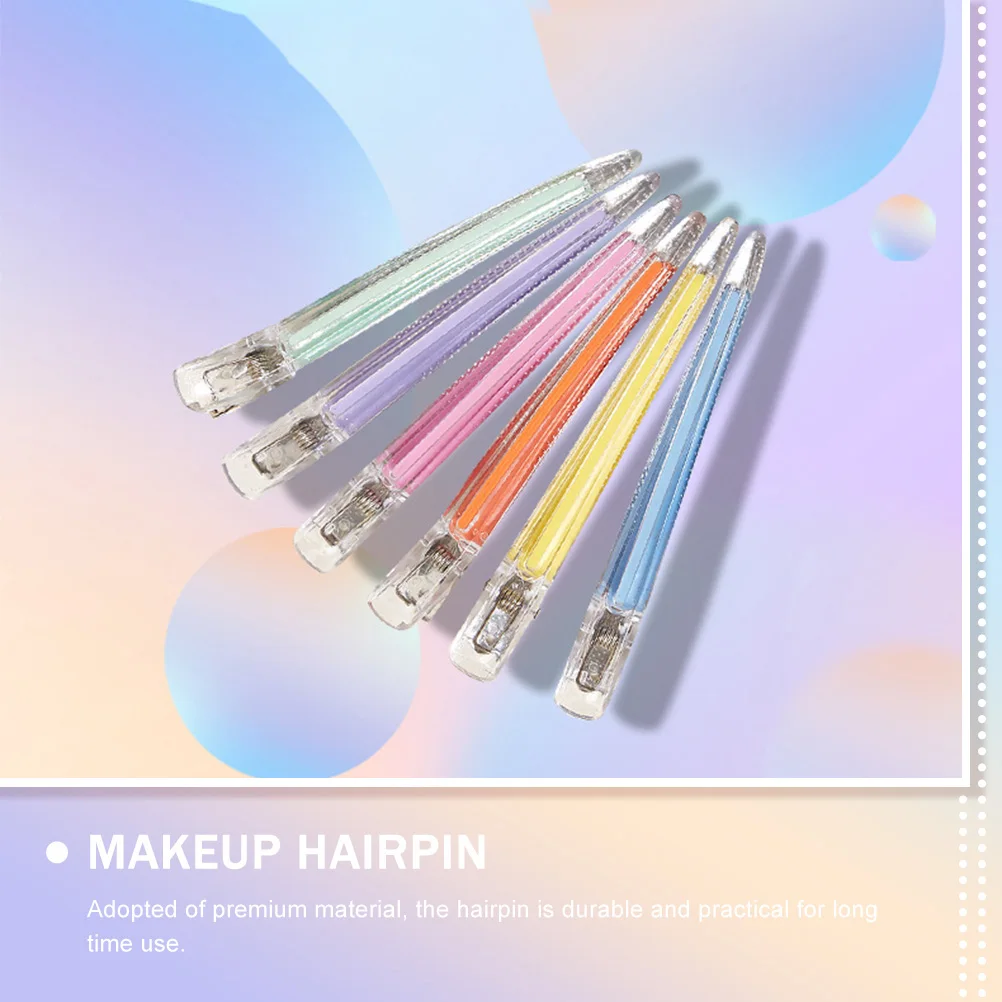 6 Pcs Hair Clips Crystal Clear Premium Material No Marks Hair Styling Tools Salon Duck Bill Partition Fixing Accessories
6 Pcs Hair Clips Crystal Clear Premium Material No Marks Hair Styling Tools Salon Duck Bill Partition Fixing Accessories