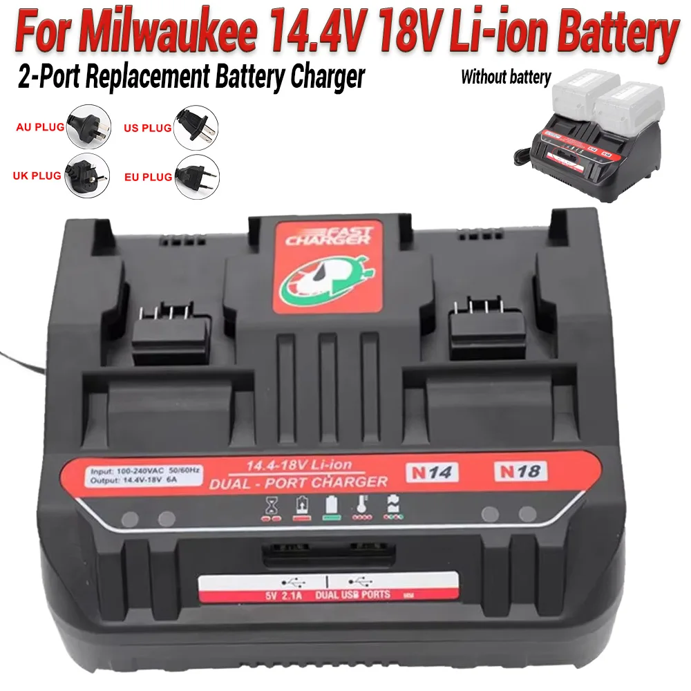 N12 N14 N18 Зарядное устройство для литий-ионного аккумулятора Milwaukee 12 В 14,4 В 18 В M18 48–11–24xx Литий-ионный аккумулятор серии 6 А Ток зарядки
N12 N14 N18 Зарядное устройство для литий-ионного аккумулятора Milwaukee 12 В 14,4 В 18 В M18 48–11–24xx Литий-ионный аккумулятор серии 6 А Ток зарядки