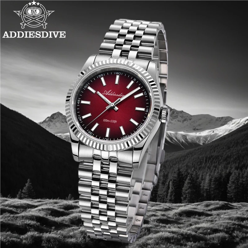 ADDIESDIVE New Quartz Watch for Men Sapphire AR Coated 100m Waterproof Luminous VH31 Men Wristwatch 36mm AD2073 Sports Men Wat
ADDIESDIVE New Quartz Watch for Men Sapphire AR Coated 100m Waterproof Luminous VH31 Men Wristwatch 36mm AD2073 Sports Men Wat
