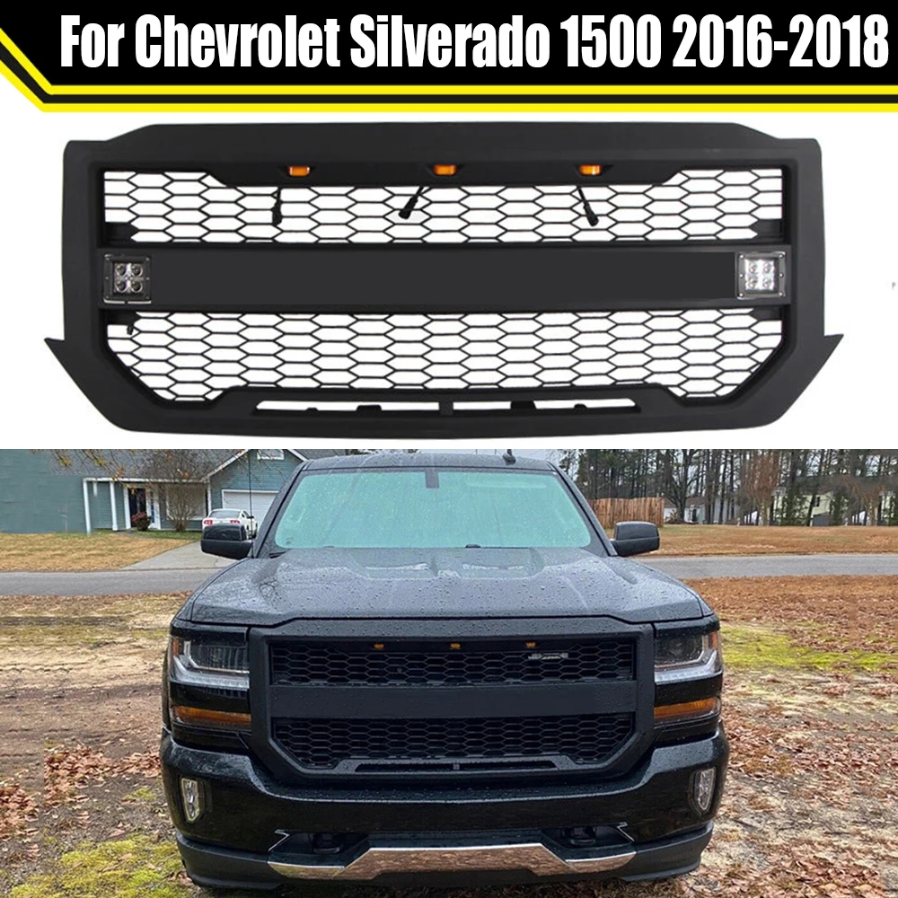 Dood Mesh Mask Cover Front Radiator Grill Racing Grills High Quality Bumper Grille For Chevrolet Silverado 1500 2016 2017 2018
Dood Mesh Mask Cover Front Radiator Grill Racing Grills High Quality Bumper Grille For Chevrolet Silverado 1500 2016 2017 2018