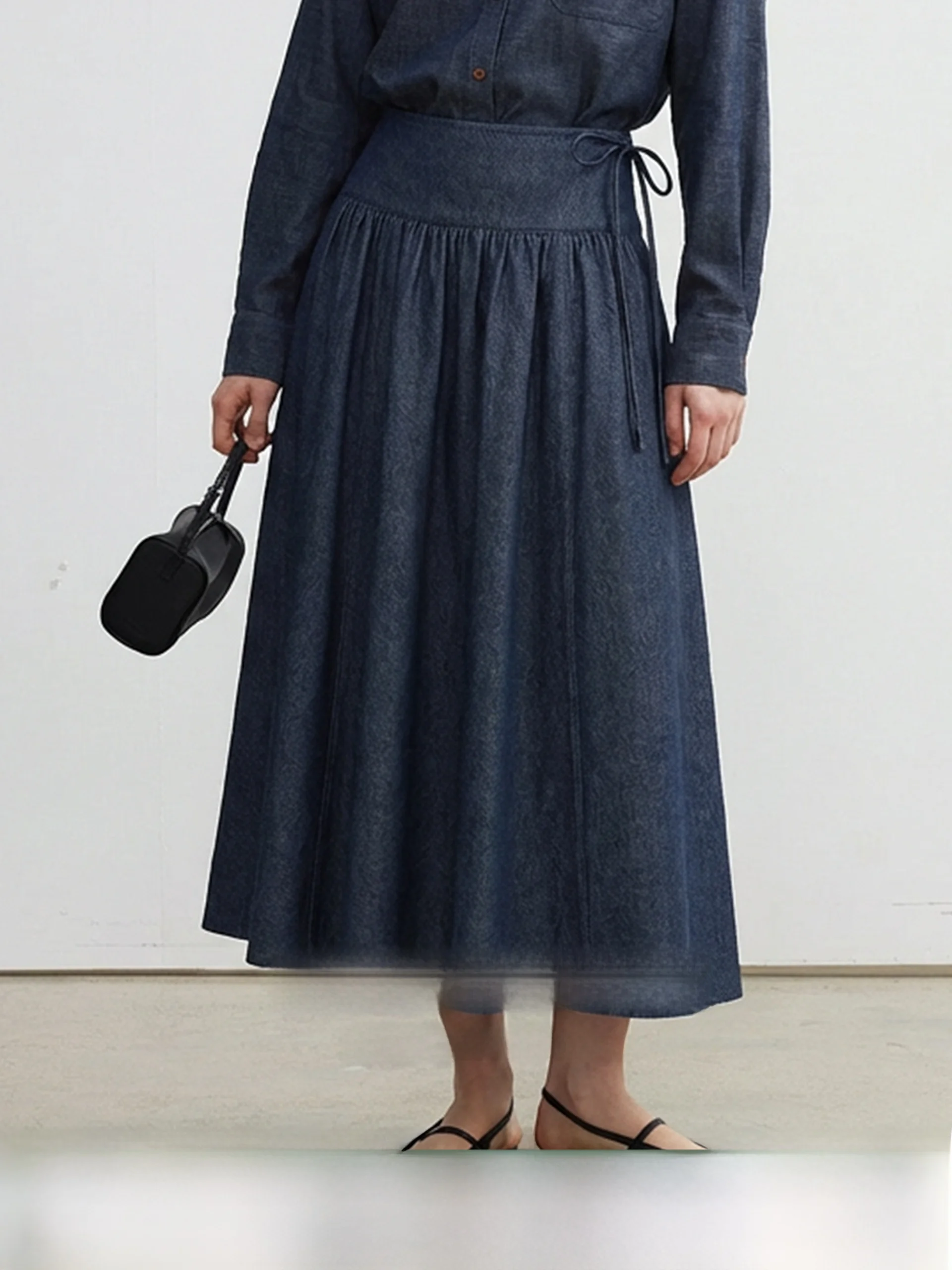 Miiine Linen High Waist Patchwork Design Midi Length Side Zipper Denim Skirt Women's Casual A-Line Skirt Lazy Style
Miiine Linen High Waist Patchwork Design Midi Length Side Zipper Denim Skirt Women's Casual A-Line Skirt Lazy Style