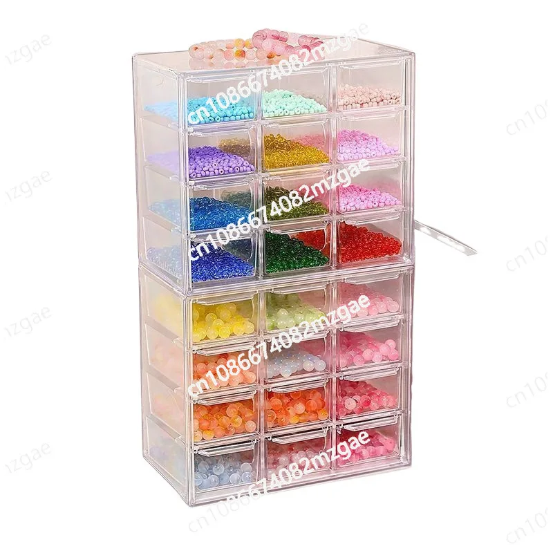 Acrylic Large Capacity Drawer Transparent Divided Beaded Storage Box DIY Handmade Jewelry Display Box
Acrylic Large Capacity Drawer Transparent Divided Beaded Storage Box DIY Handmade Jewelry Display Box
