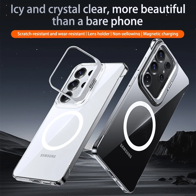 For Samsung S26 Ultra 5G For Magsafe Magnetic Wireless Charging Case For Galaxy S25FE S24 Ultra S26 Plus Frameless Stand Cover
For Samsung S26 Ultra 5G For Magsafe Magnetic Wireless Charging Case For Galaxy S25FE S24 Ultra S26 Plus Frameless Stand Cover