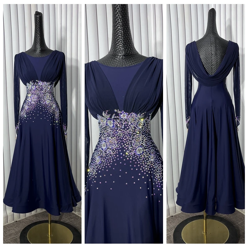 New Competition ballroom Standard dance dress dance clothing stage wear Women dance dress
New Competition ballroom Standard dance dress dance clothing stage wear Women dance dress