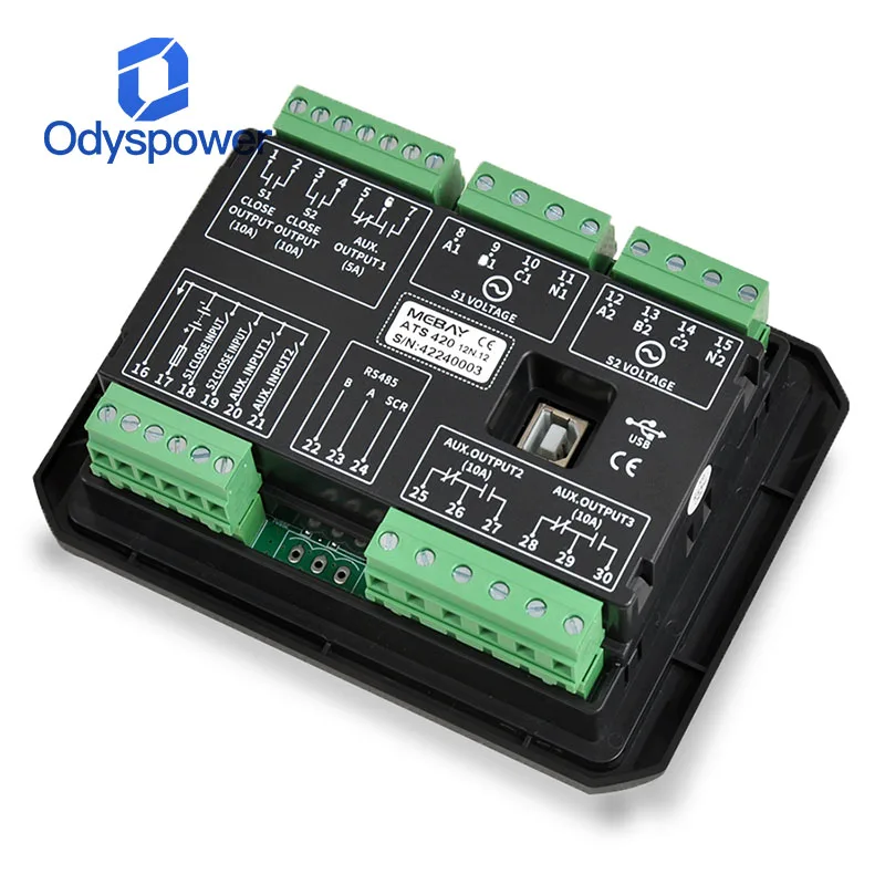 Mebay ATS420 Controller Dual Power Switching ATS Control Panel Moudel Diesel Generator Parts
Mebay ATS420 Controller Dual Power Switching ATS Control Panel Moudel Diesel Generator Parts