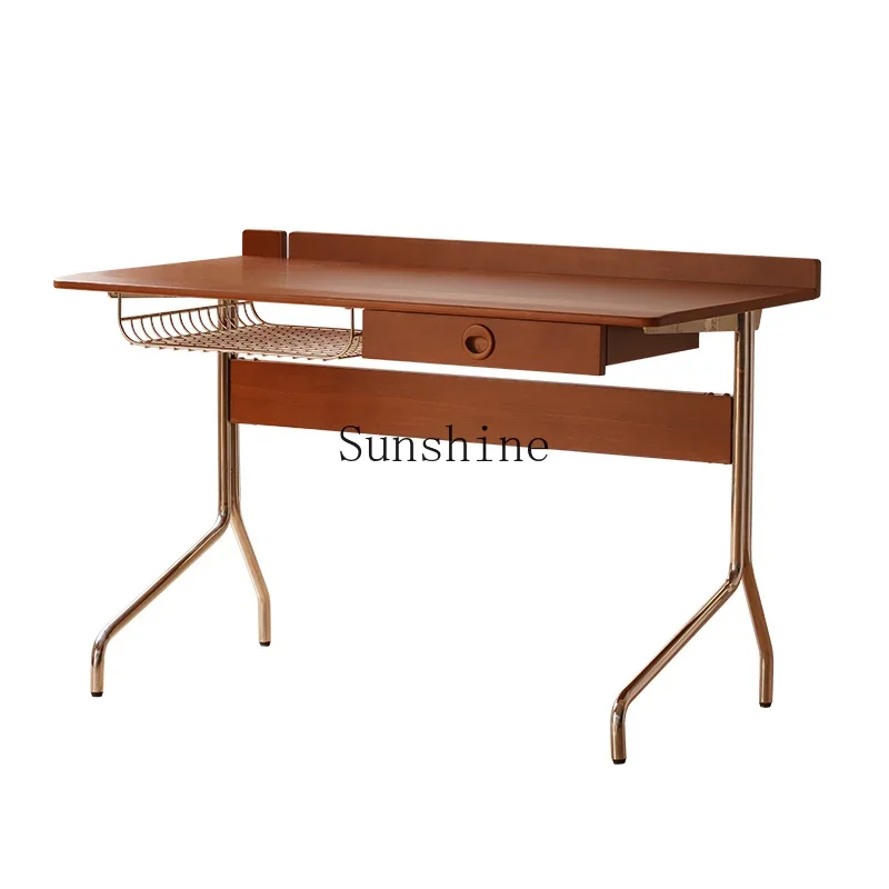 Solid wood home computer Nordic small apartment medieval office writing desk
Solid wood home computer Nordic small apartment medieval office writing desk
