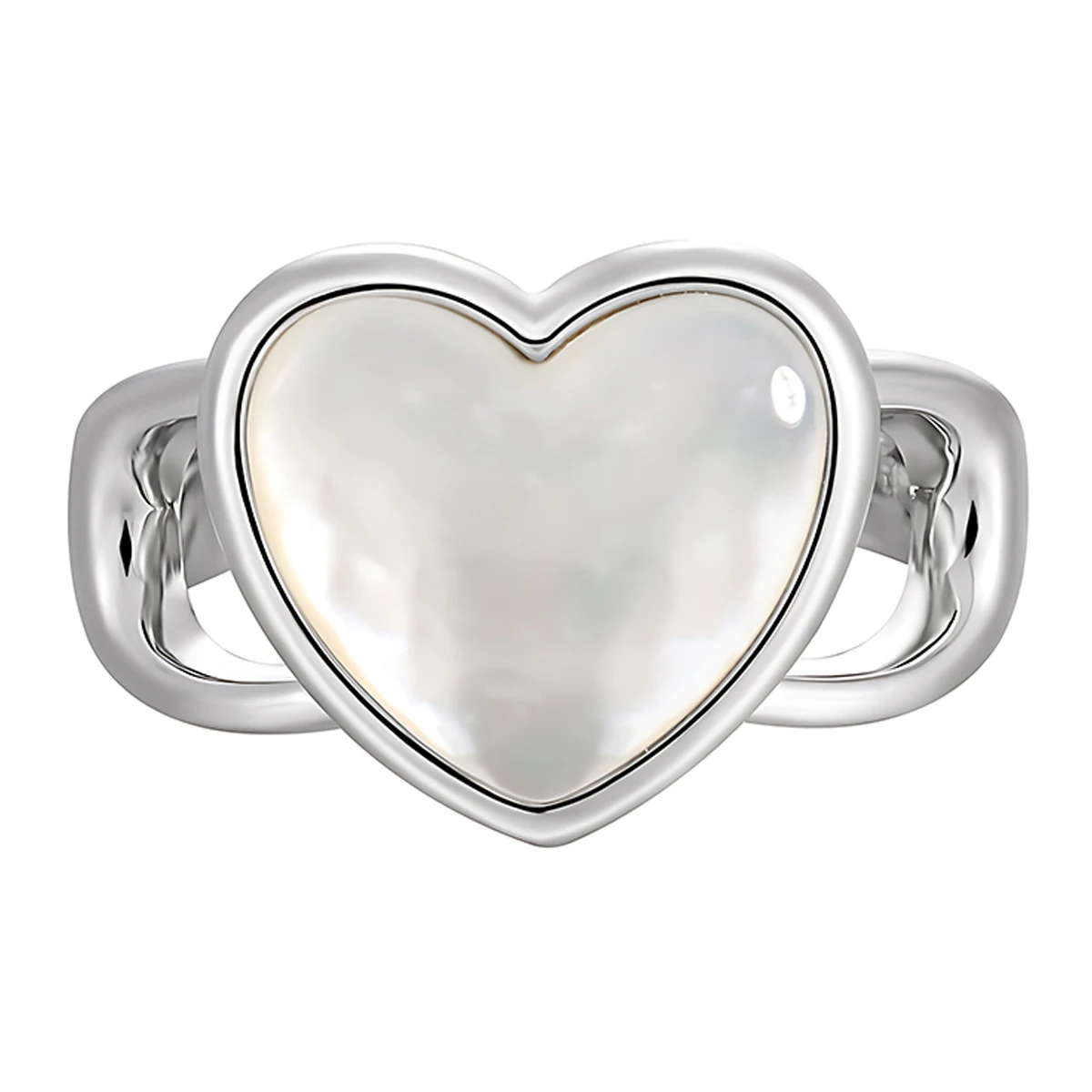 925 Sterling Silver Heart Ring with Mother of Pearl Inlay Adjustable Romantic Open Band Jewelry for Women Daily Elegant Style
925 Sterling Silver Heart Ring with Mother of Pearl Inlay Adjustable Romantic Open Band Jewelry for Women Daily Elegant Style