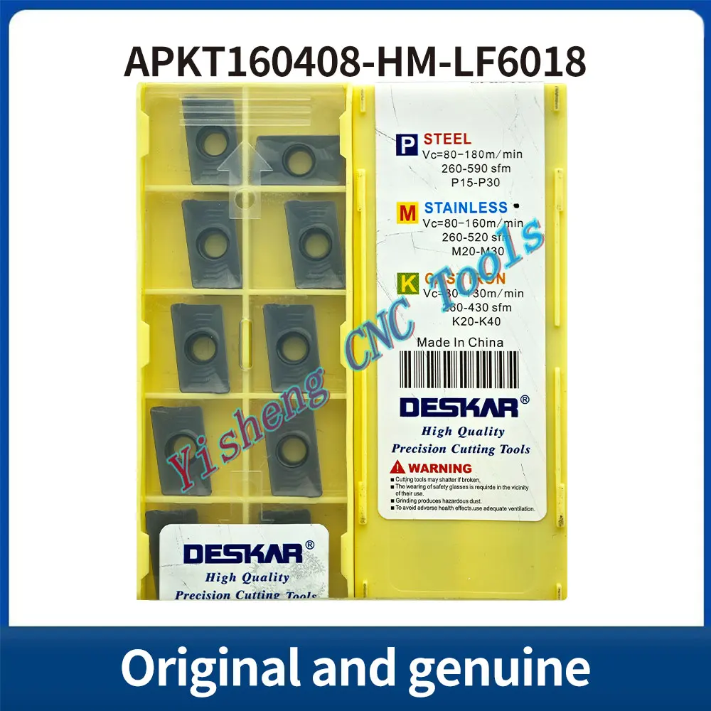 DESKAR 100% оригинал APKT160408-HM LF6018 TF618 LF3018 режущий инструмент с ЧПУ, твердосплавная вставка со сменной резьбой
DESKAR 100% оригинал APKT160408-HM LF6018 TF618 LF3018 режущий инструмент с ЧПУ, твердосплавная вставка со сменной резьбой