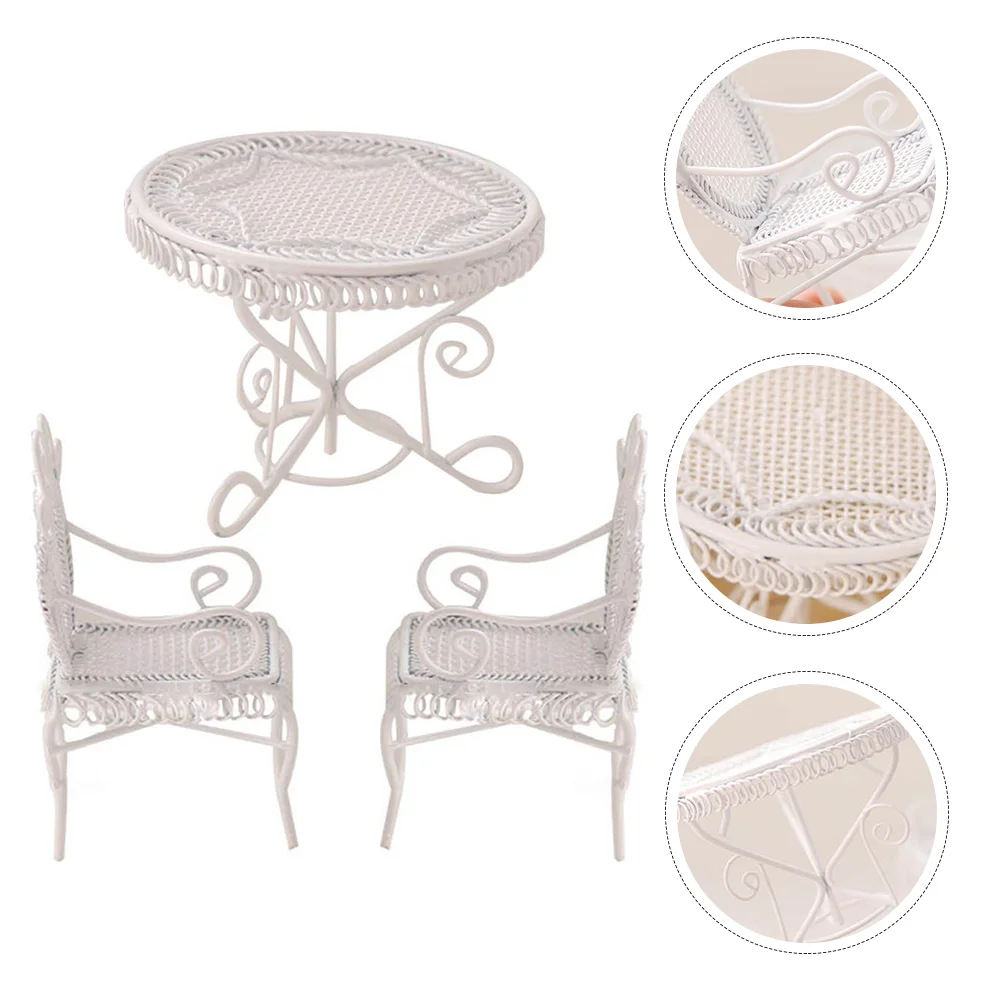 Table Chairs Miniature Coffee Compact House Furniture Toy Room Kids Decor White Model Child
Table Chairs Miniature Coffee Compact House Furniture Toy Room Kids Decor White Model Child