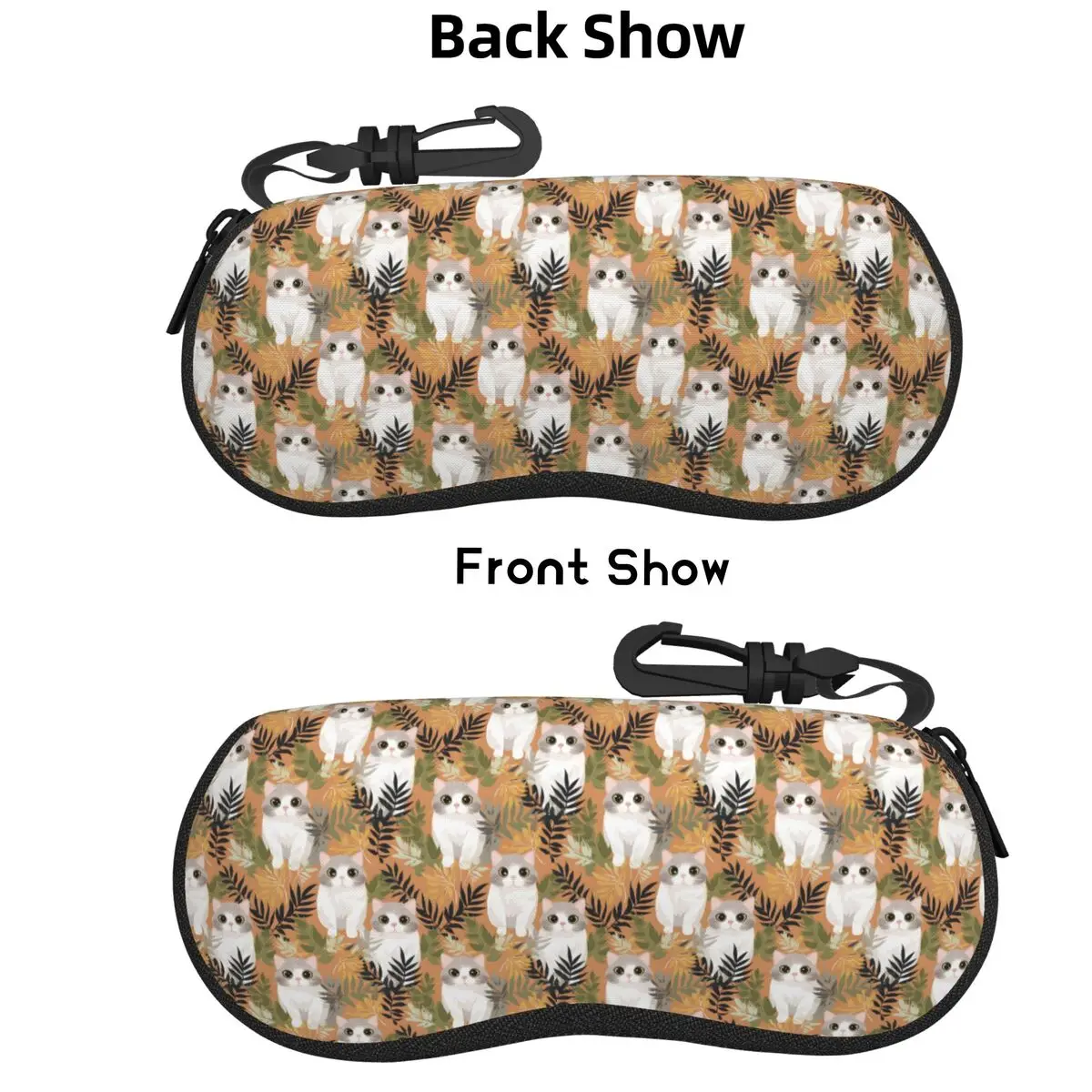 Gray Ginger And Siamese Kittens Cats Shell Glasses Case Protective Sunglasses Box Women Men Soft Eyeglasses Bag Pouch
Gray Ginger And Siamese Kittens Cats Shell Glasses Case Protective Sunglasses Box Women Men Soft Eyeglasses Bag Pouch