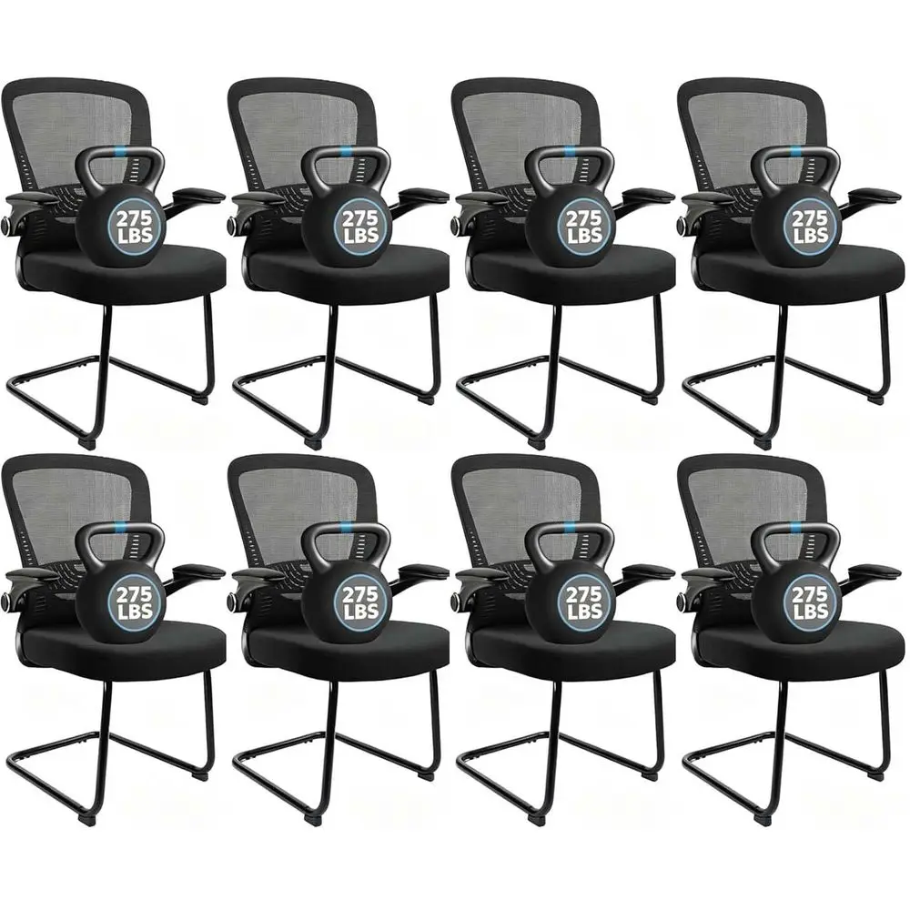 Office Chair No Wheels, Stationary Sled Base Reception Guest Chair with Flip Up Arms and Lumbar Support Desk Chair for Home Wai
Office Chair No Wheels, Stationary Sled Base Reception Guest Chair with Flip Up Arms and Lumbar Support Desk Chair for Home Wai