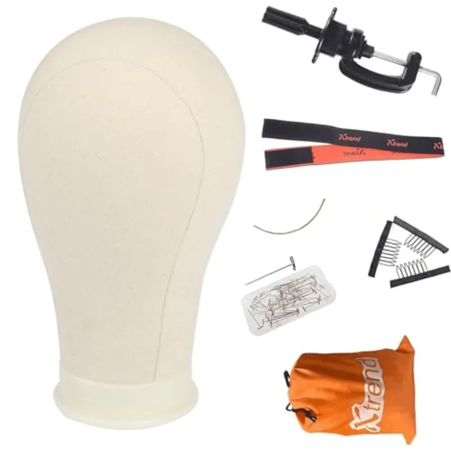 2124 Inch Canvas Block Mannequin Head for Weft Wig Hair Extension Display and Styling Includes Wig Stand Set Ideal for Salon Us
2124 Inch Canvas Block Mannequin Head for Weft Wig Hair Extension Display and Styling Includes Wig Stand Set Ideal for Salon Us