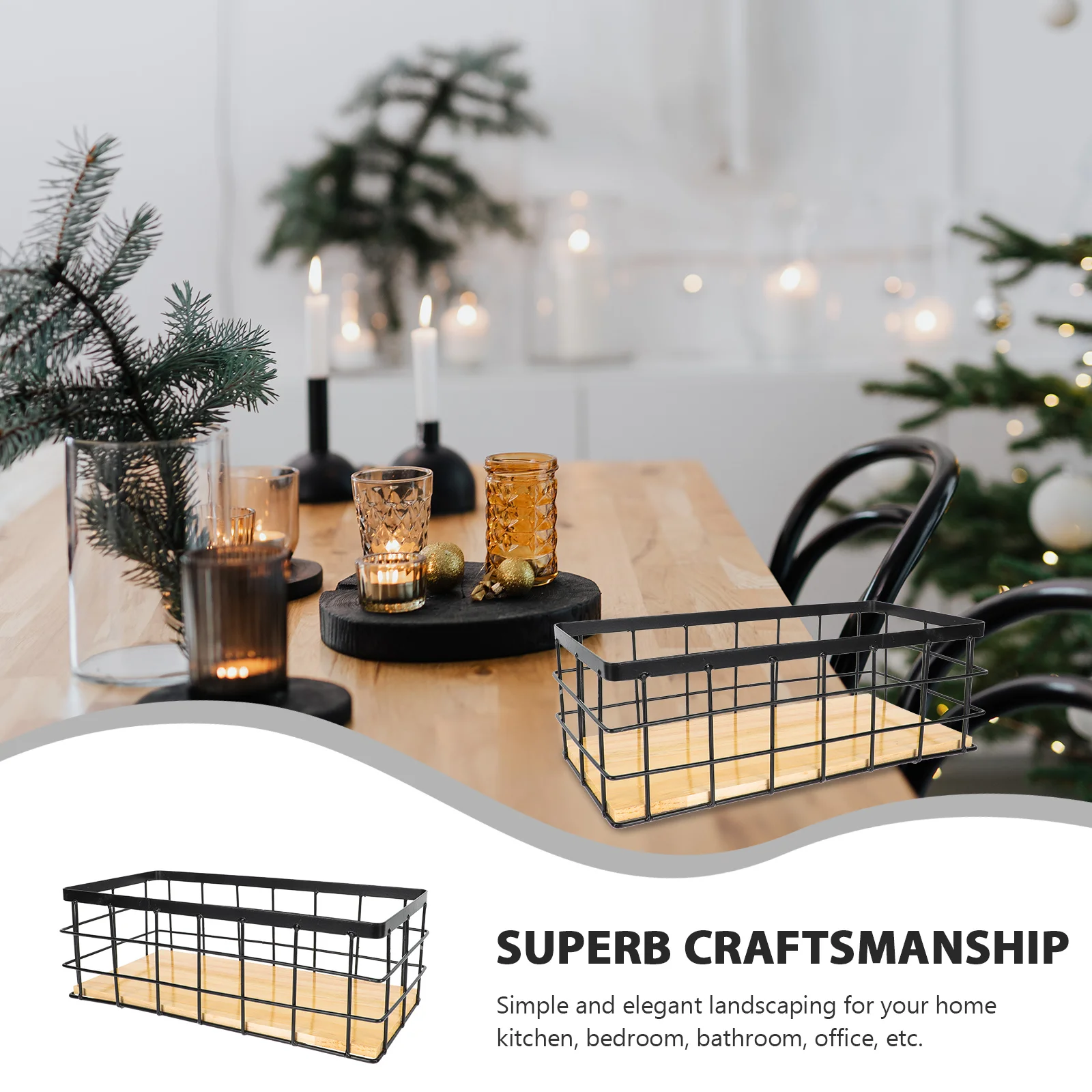 1 Set Iron Art Storage Basket Wall Mounted Hanging Organizer For Home Office Bedroom Black Large Capacity Space Saving Hollow
1 Set Iron Art Storage Basket Wall Mounted Hanging Organizer For Home Office Bedroom Black Large Capacity Space Saving Hollow