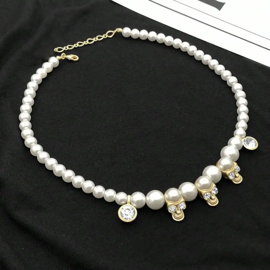 Pearl And Crystal Skull Pendant Sweater Chain Necklace For Adults
Pearl And Crystal Skull Pendant Sweater Chain Necklace For Adults