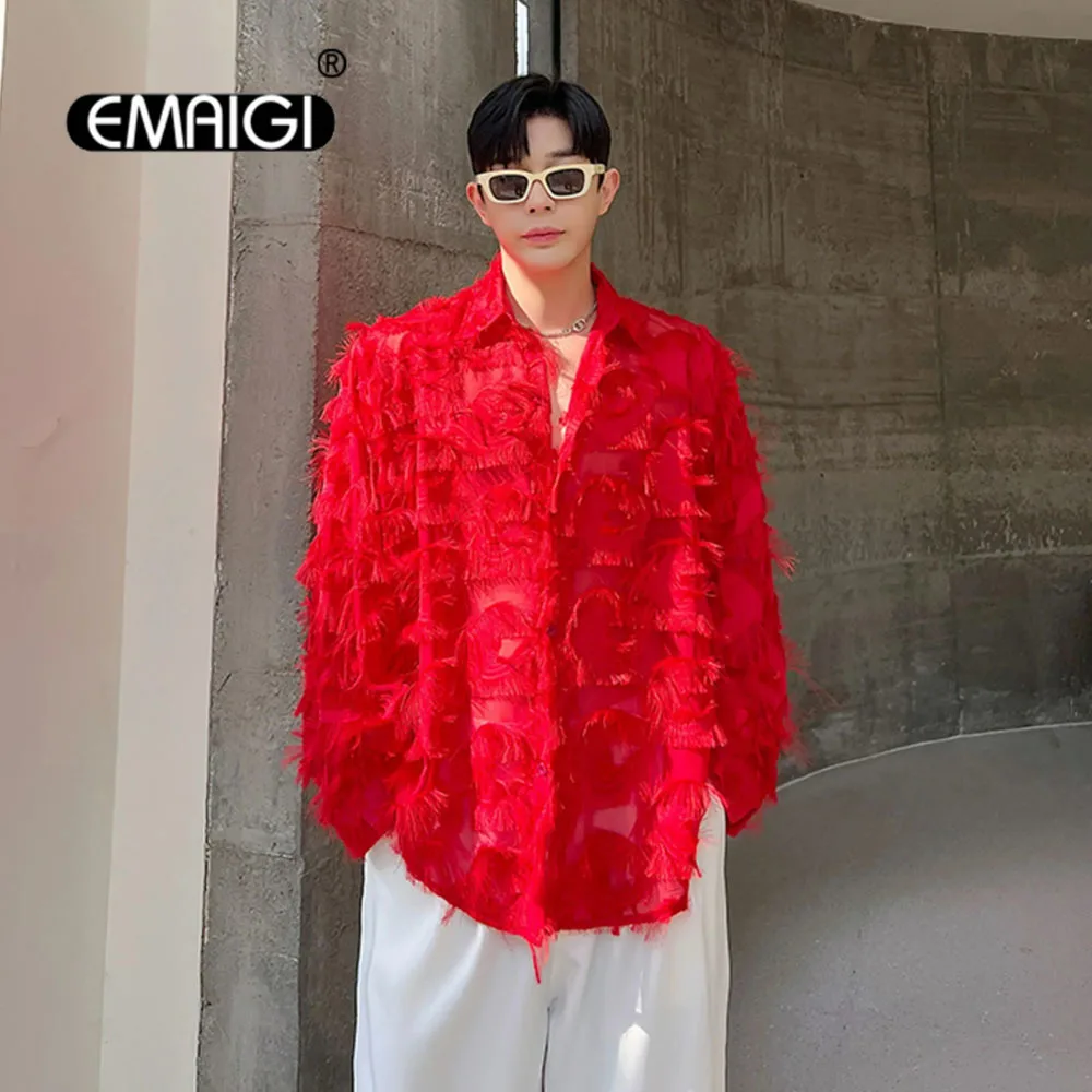 Men 3D Cat Eyes Mesh Long Sleeve Loose Casual Streetwear Vintage Fashion Dress Shirts Male Party Stage Blouses Shirts
Men 3D Cat Eyes Mesh Long Sleeve Loose Casual Streetwear Vintage Fashion Dress Shirts Male Party Stage Blouses Shirts