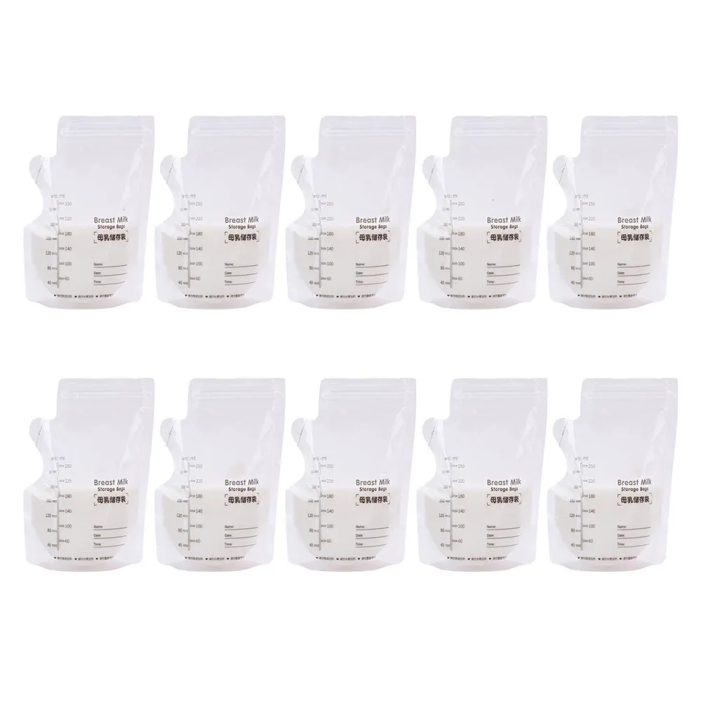 30Pcs 250Ml Breastmilk Pouches Double Sealing Strip Leakproof Thickened Safe Fresh Milk Storage Freezer Refrig Use
30Pcs 250Ml Breastmilk Pouches Double Sealing Strip Leakproof Thickened Safe Fresh Milk Storage Freezer Refrig Use