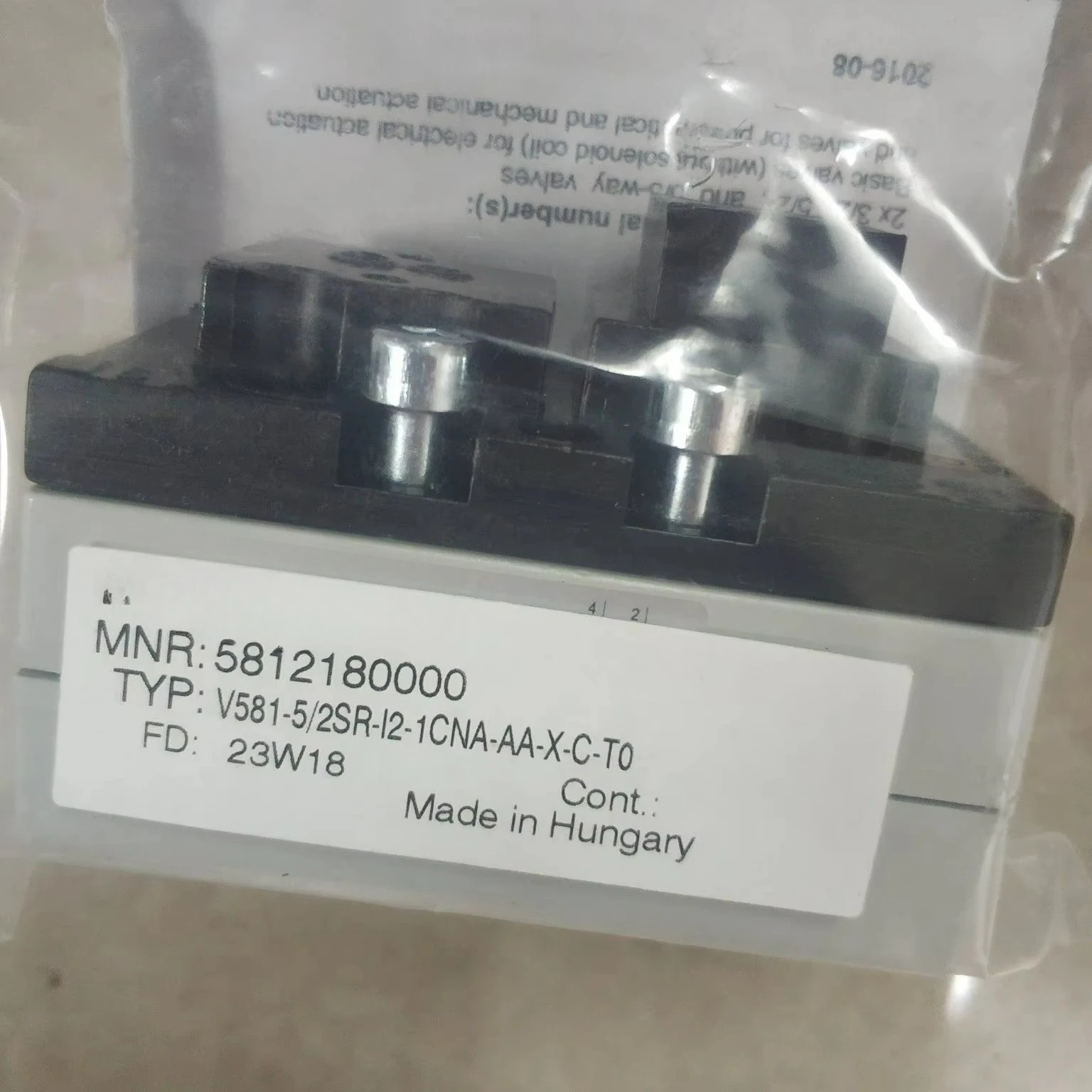Manufacture 5/2-Directional Valve Series 581 Size 2 5812180000 Pneumatic Control Valve
Manufacture 5/2-Directional Valve Series 581 Size 2 5812180000 Pneumatic Control Valve