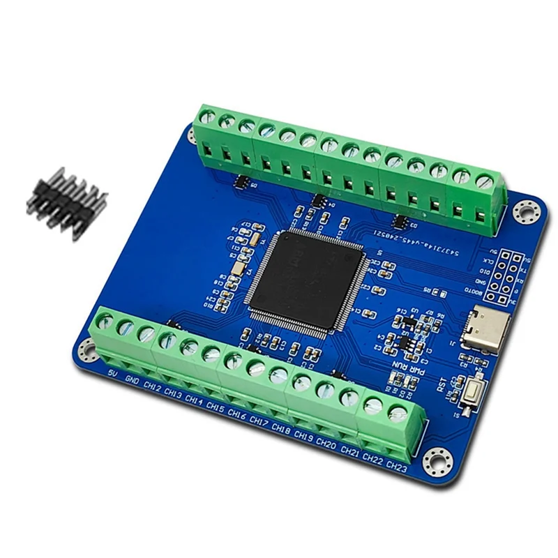 B50B-Модуль выборки STM32F407ZET6 24-канальный 12-битный модуль выборки AD Модуль интерфейса сбор данных типа C
B50B-Модуль выборки STM32F407ZET6 24-канальный 12-битный модуль выборки AD Модуль интерфейса сбор данных типа C