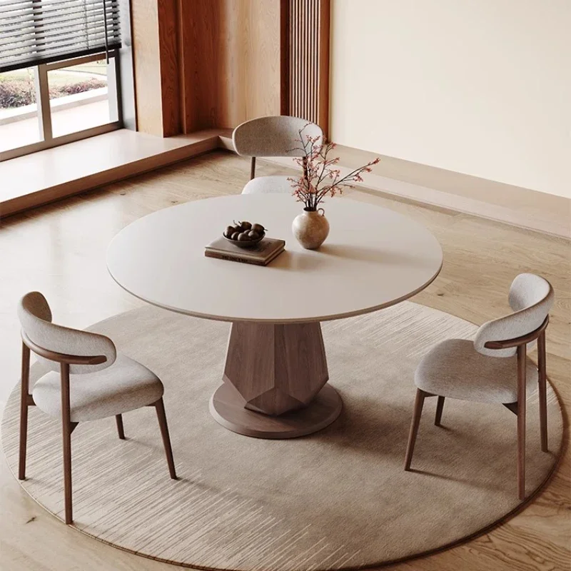 Dining Table Household Rock Simple Apartment Wood Round Home Furniture
Dining Table Household Rock Simple Apartment Wood Round Home Furniture