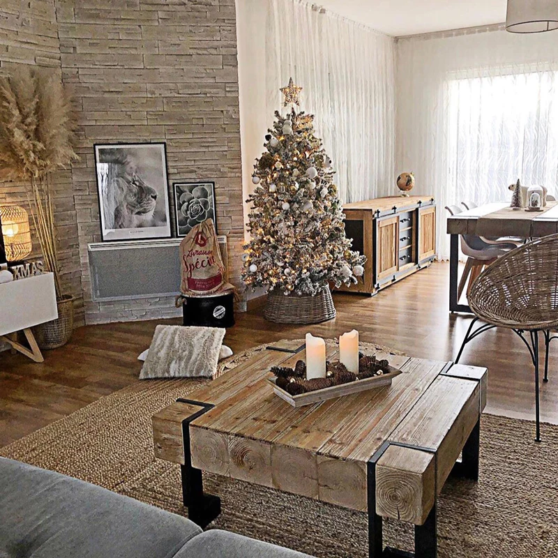 Nordic log coffee table personalized living room wrought iron rectangular tea table simple
Nordic log coffee table personalized living room wrought iron rectangular tea table simple
