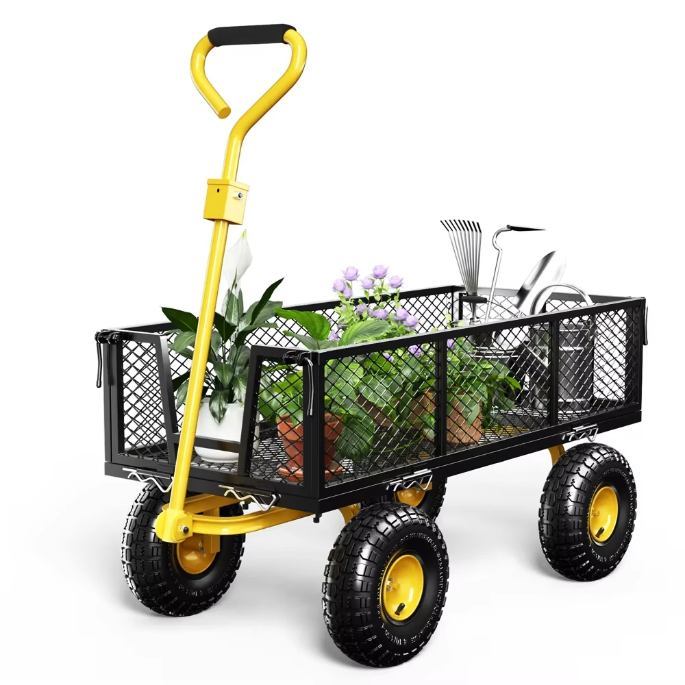 Steel Folding Garden Cart Mesh Utility Wagon Heavy Duty 880 Lbs Capacity Portable Removable Sides Shopping
Steel Folding Garden Cart Mesh Utility Wagon Heavy Duty 880 Lbs Capacity Portable Removable Sides Shopping