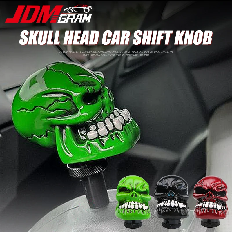 Skull Head Car Gear Shift Knob Automatic Manual Universal 5 6 Speed Stick Shifter Lever Handle Funny Halloween Auto Accessories
Skull Head Car Gear Shift Knob Automatic Manual Universal 5 6 Speed Stick Shifter Lever Handle Funny Halloween Auto Accessories