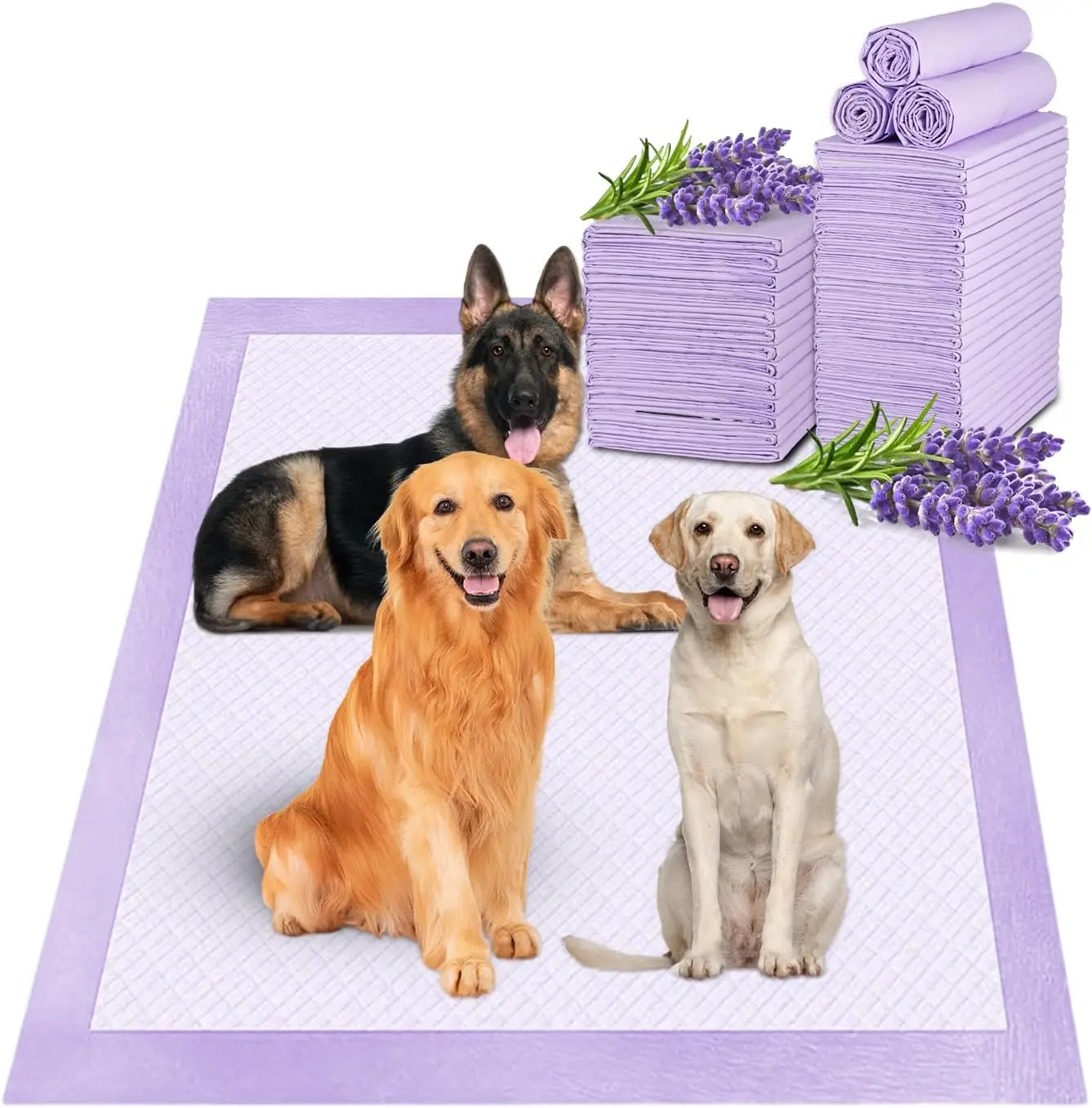 Lavender Scented Thicken 6 Layers Heavy Absorbent 30"x36" Pet Training Dog Pee Pads, Extra Large Polymer Leak-Proof Quick Dry Pu
Lavender Scented Thicken 6 Layers Heavy Absorbent 30"x36" Pet Training Dog Pee Pads, Extra Large Polymer Leak-Proof Quick Dry Pu