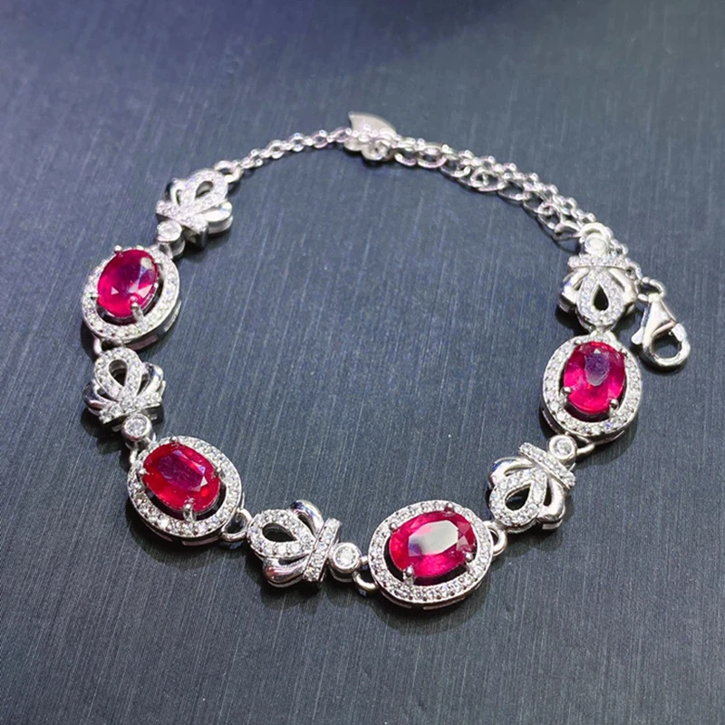 Natural Ruby Bracelet for women silver 925 jewelry luxury gem stones 18k gold plated free shiping items
Natural Ruby Bracelet for women silver 925 jewelry luxury gem stones 18k gold plated free shiping items