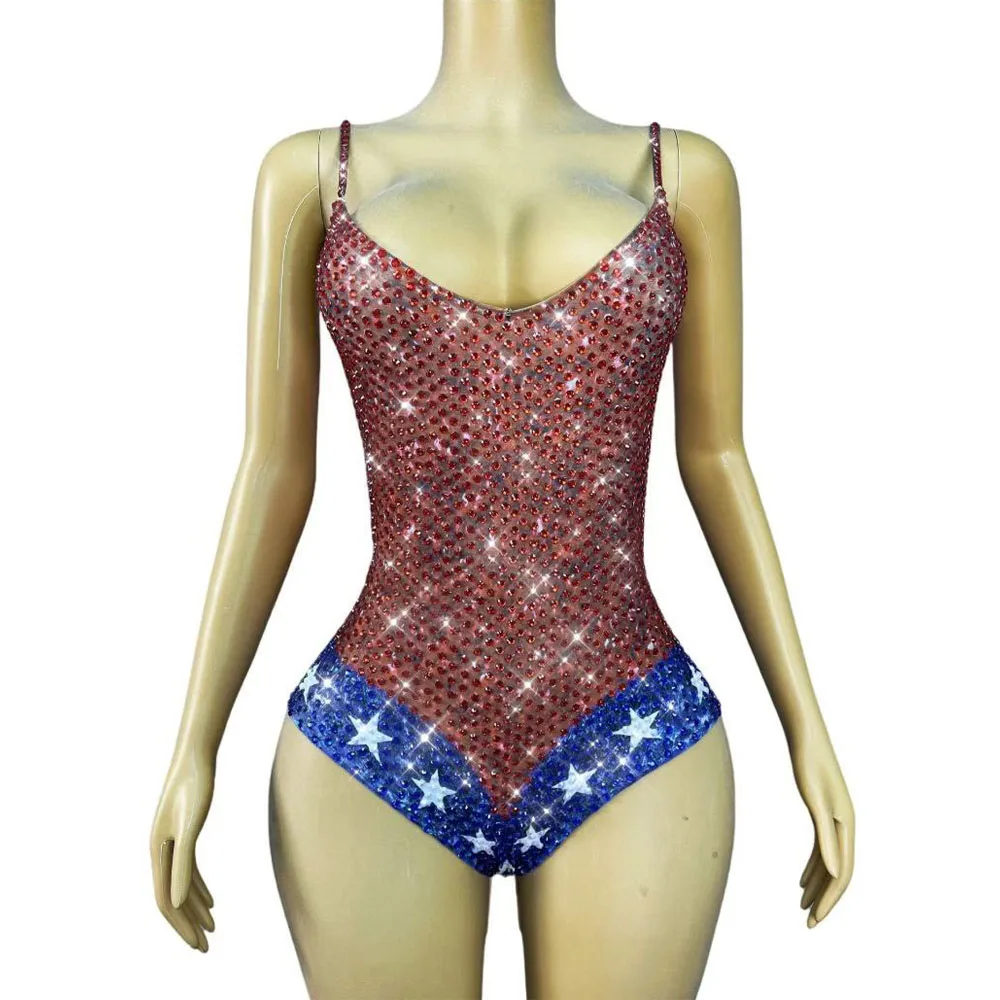 Luxury Sexy Twinkling Red Rhinestones Suspenders Bodysuit Women Show Dance Stage Perform Outfit Party Photoshoot Stage Wear
Luxury Sexy Twinkling Red Rhinestones Suspenders Bodysuit Women Show Dance Stage Perform Outfit Party Photoshoot Stage Wear