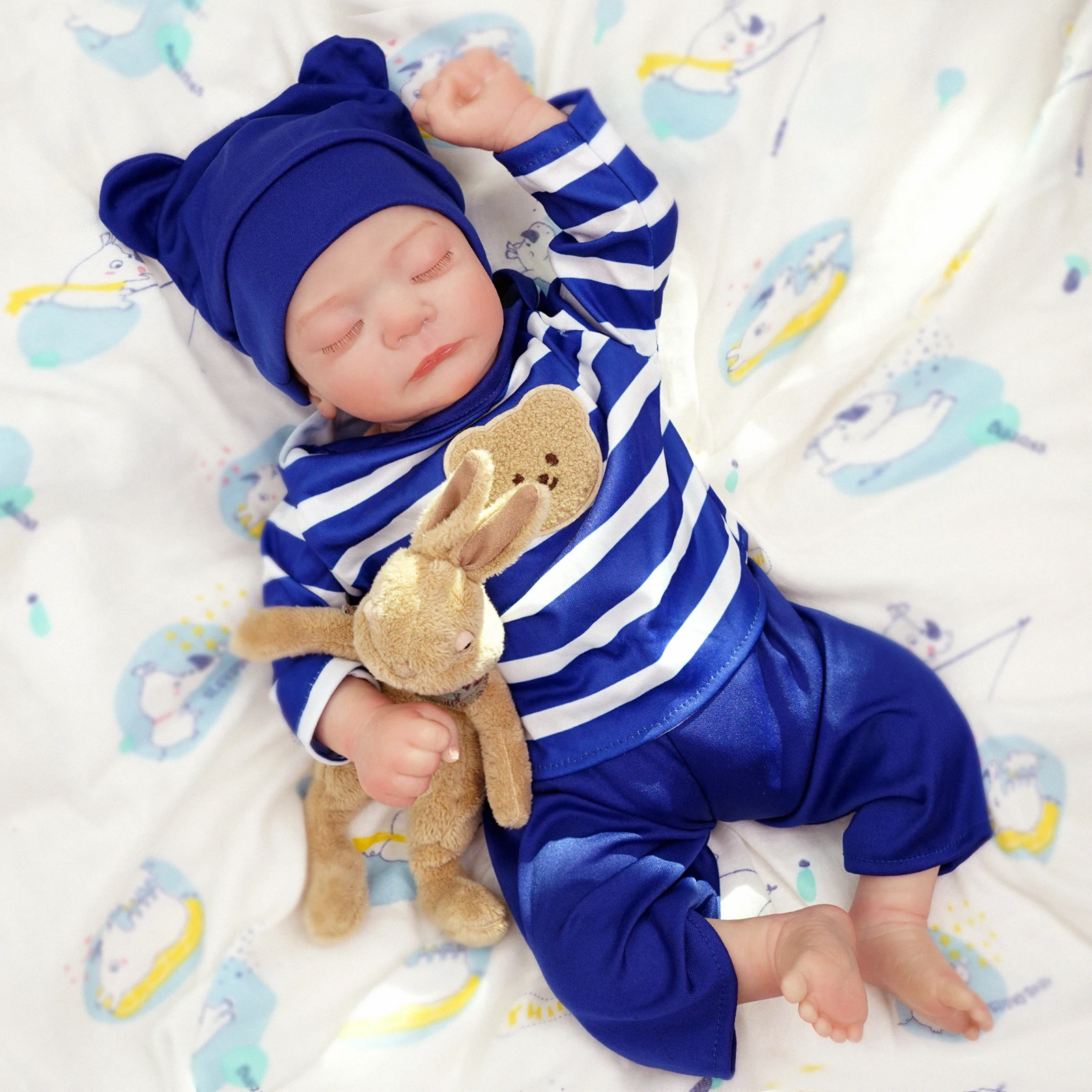 17-дюймовая 43-сантиметровая 3D-краска с видимыми венами, мягкая силиконовая игрушка-кукла Reborn, как настоящая спищая живая детская игрушка Boneca Art Bebe
17-дюймовая 43-сантиметровая 3D-краска с видимыми венами, мягкая силиконовая игрушка-кукла Reborn, как настоящая спищая живая детская игрушка Boneca Art Bebe