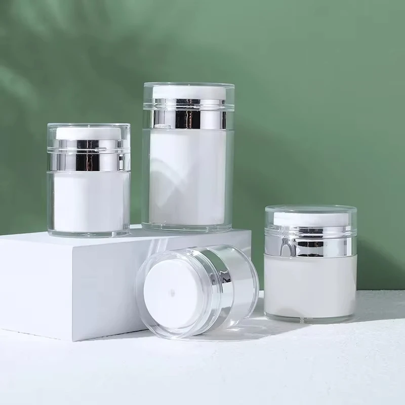 15/30/50ml Air Pump Moisturizer Jar Container Empty Cream Subpackage Vacuum Bottle for Skincare Face Makeup Lotion Creams
15/30/50ml Air Pump Moisturizer Jar Container Empty Cream Subpackage Vacuum Bottle for Skincare Face Makeup Lotion Creams