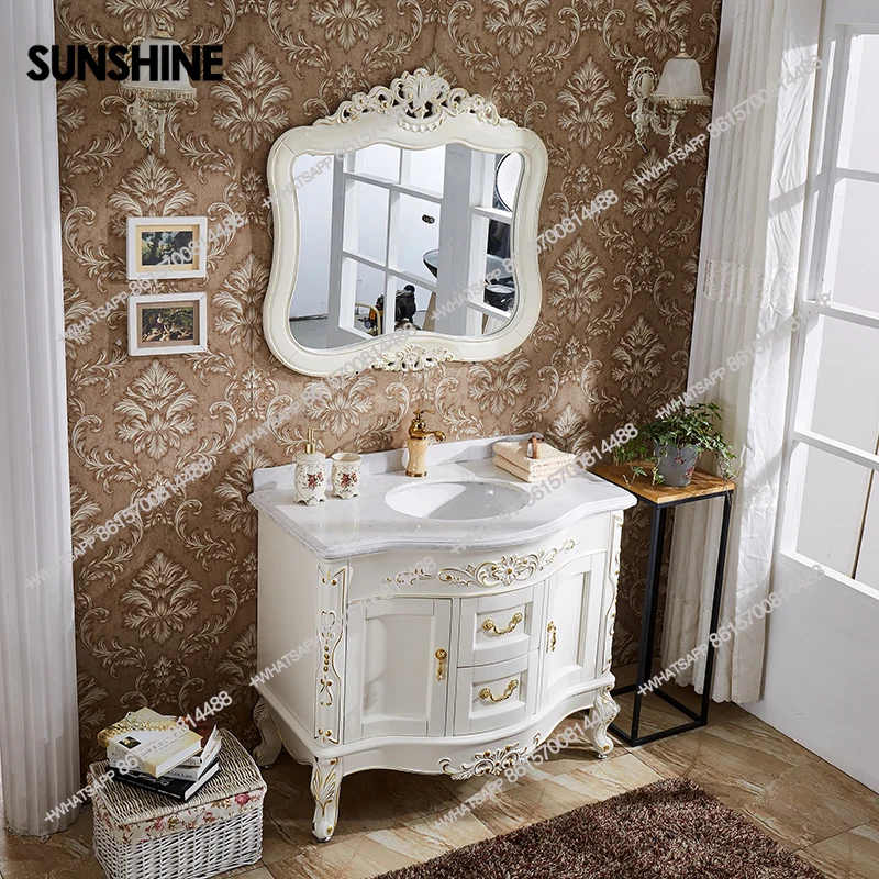 European Style Bathroom Cabinet Combination Of Red Oak Washing The Face Wash Basin Cabinet Solid Wood Floor Toilet Marble Platfo
European Style Bathroom Cabinet Combination Of Red Oak Washing The Face Wash Basin Cabinet Solid Wood Floor Toilet Marble Platfo